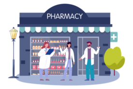 pharmacy-store-illustration-download-in-svg-png-gif-file-formats--counter-logo-world-pharmacists-shop-showcase-medicine-pack-people-illustrations-4432033